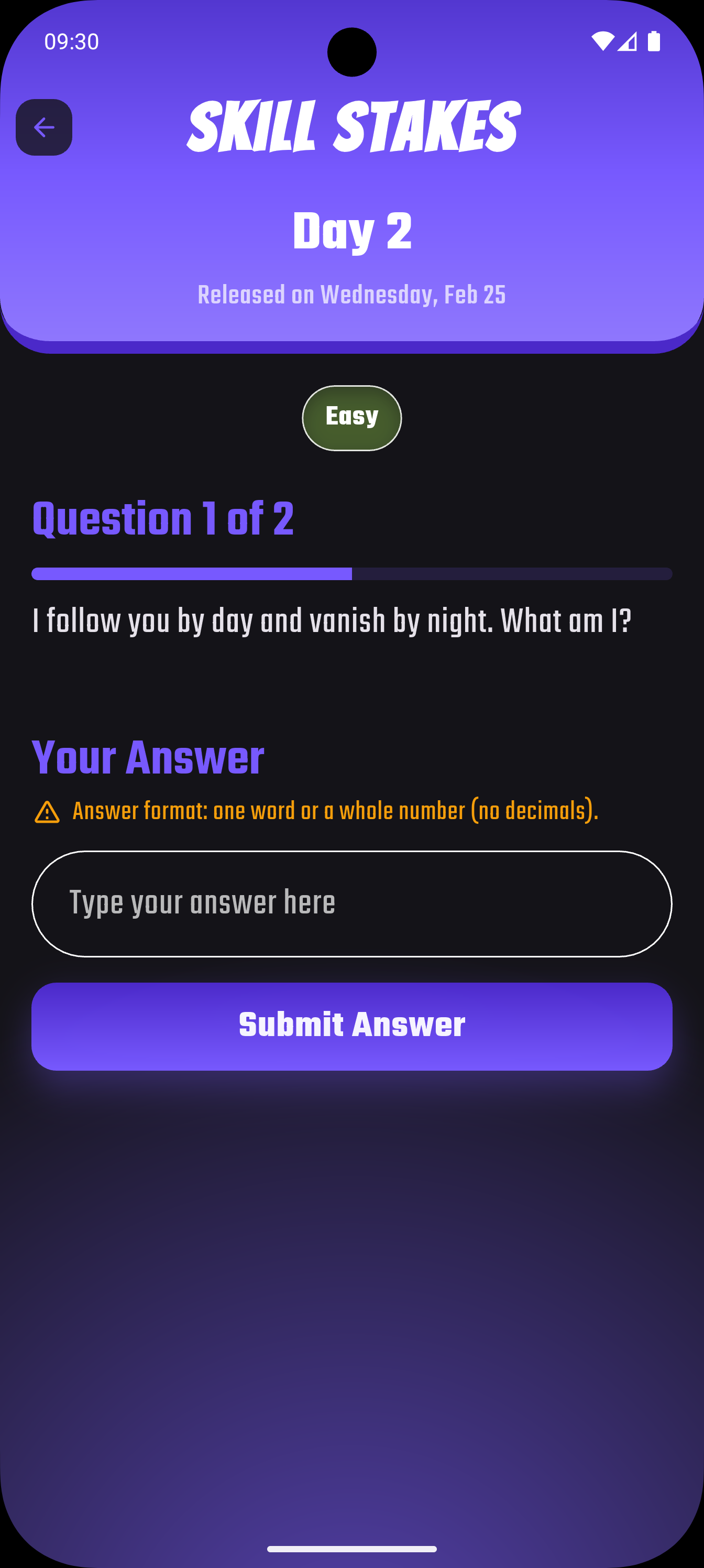 Daily Challenge preview